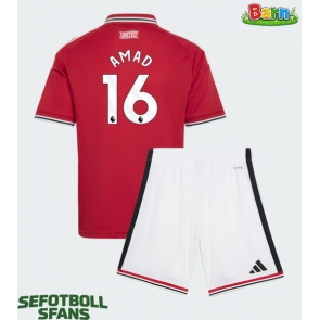 Manchester United Amad Diallo #16 Hemmaställ Barn 2026-27 Kortärmad (+ Korta byxor)